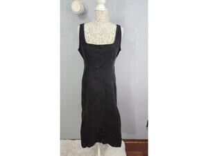 Old Navy Medium Black Denim Dress with Back Zipper